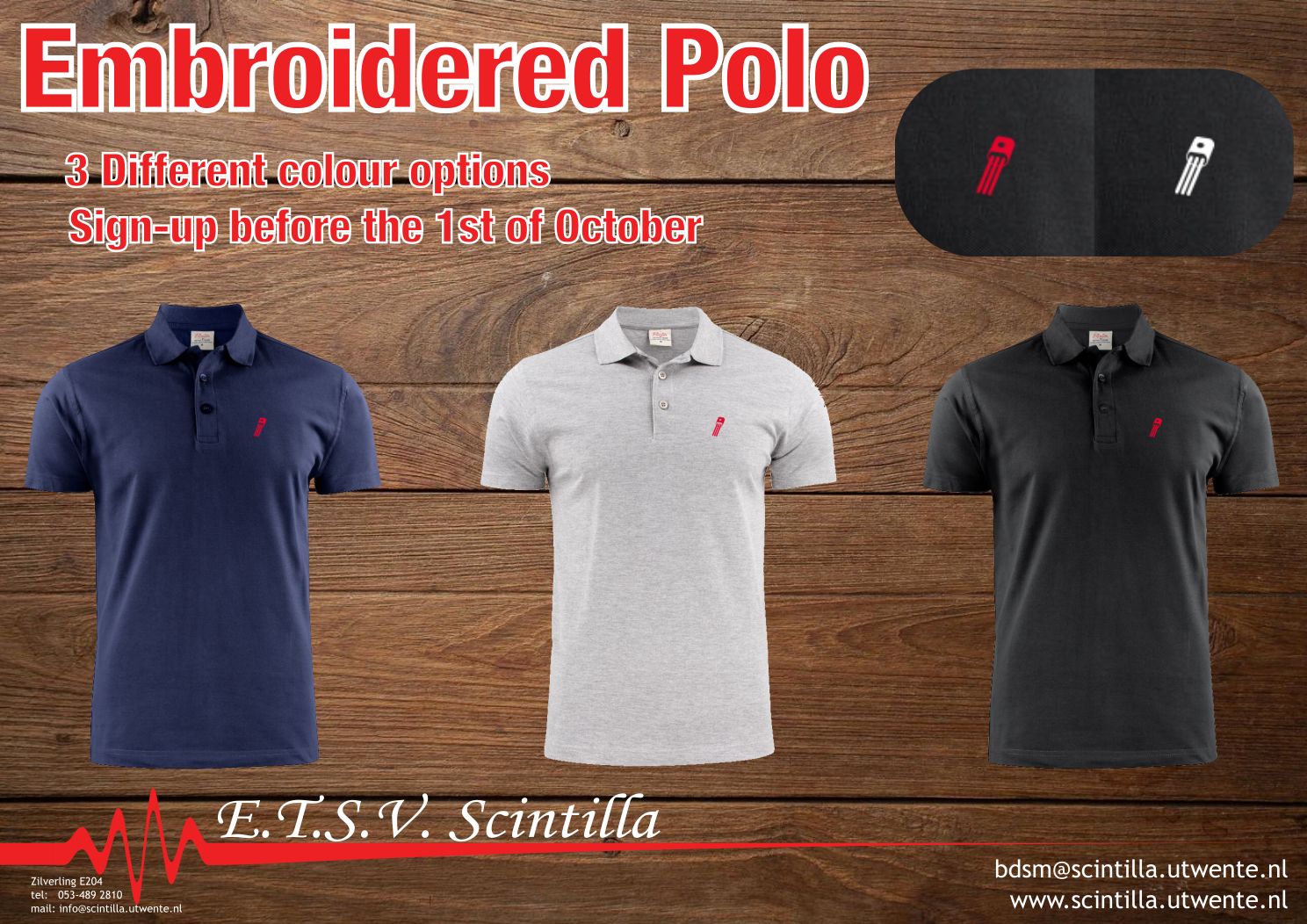 Embroided Polo Order list